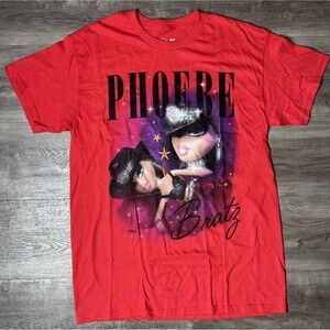 NEW The Bratz PHOEBE Red T Shirt Size M Medium Dolls MGA New Without Tags